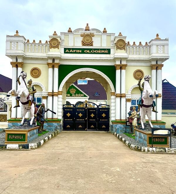 Entrance to Aafin Ologere, the Palace of Ologere in Ogere Remo