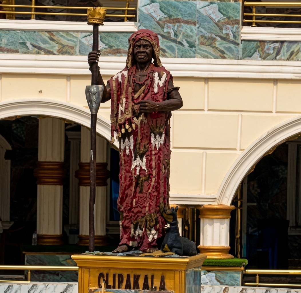 Olipakala statue at the Ologere Palace, Ogere Remo